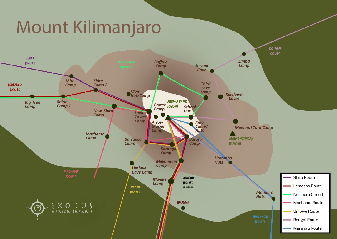 mount-Kilimanjaro-Map